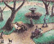 The Park, painting, unknow artist